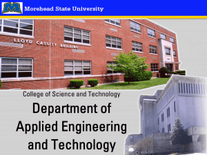 Department of Applied Engineering and Technology