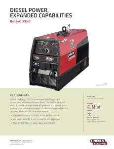 Ranger 305D (Kubota) Product Info