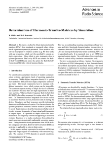 Determination of Harmonic-Transfer