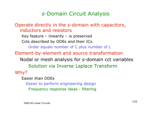 s-Domain Circuit Analysis