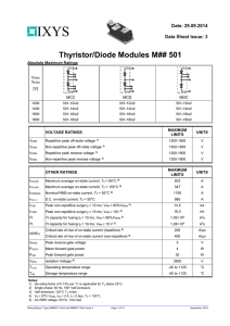 Thyristor/Diode Modules M## 501