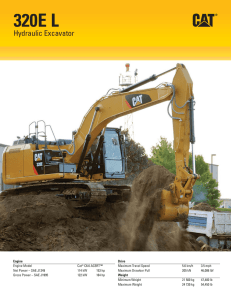 320E L Hydraulic Excavator Specifications