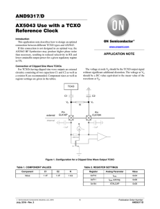 AX5043 Use with a TCXO Reference Clock