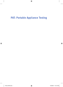 PAT: Portable Appliance Testing