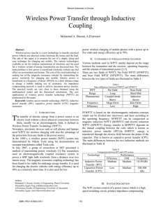 Wireless Power Transfer through Inductive Coupling