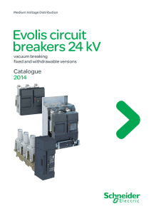 Evolis circuit breakers 24 kV