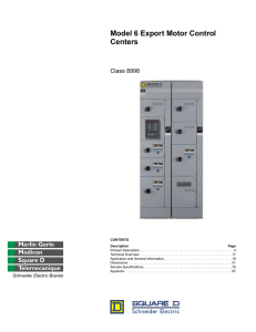 Model 6 Export Motor Control Centers