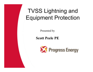 TVSS Lightning and Equipment Protection
