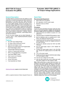 Evaluates: MAX17550 (µMAX) in 5V Output Voltage Applications