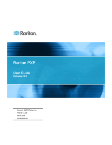 Raritan PXE User Guide