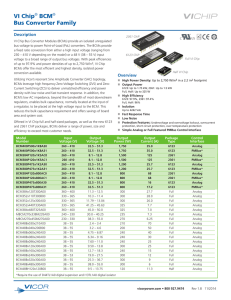 VI Chip® BCM® Bus Converter Family