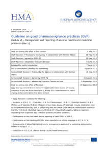 Guideline on good pharmacovigilance practices (GVP) Module VI