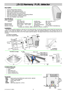 JS-11 Harmony P.I.R. detector