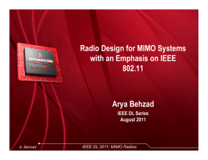 IEEE DL 2011: MIMO Radios