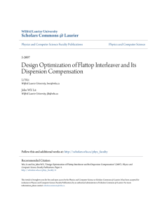 Design Optimization of Flattop Interleaver and Its Dispersion