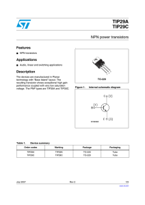NPN power transistors