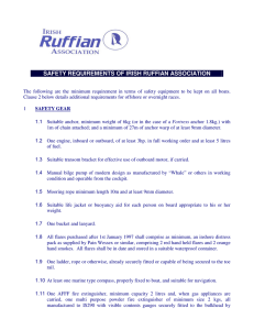 Safety Checklist - Irish Ruffian Association