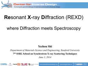Resonant X-ray Diffraction (REXD)