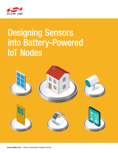 Designing Sensors into Battery-Powered IoT Nodes