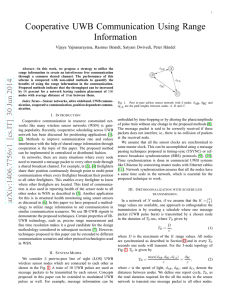 Cooperative UWB Communication Using Range