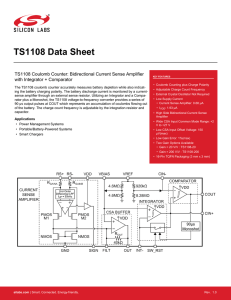 TS1108 Coulomb Counter