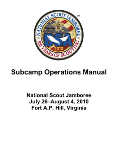 Subcamp Operations Manual