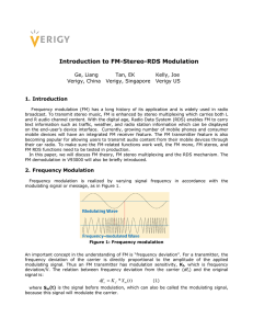 Introduction to FM-Stereo-RDS Modulation