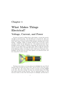 Chapter 1 What makes circuits electrical