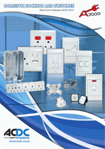 DOMESTIC SOCKETS AND SWITCHES