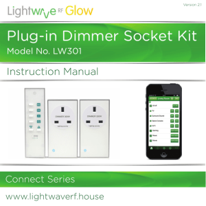 Plug-in Dimmer Socket Kit
