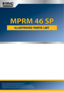 Use Genuine Spare Parts specified in the parts list for repair and/or