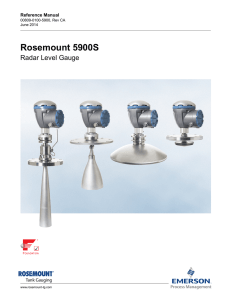 Rosemount 5900S Radar Level Gauge