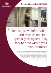 Protect sensitive information and discussions in a specially