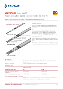 SC/SCH Data Sheet - Pentair Thermal Management