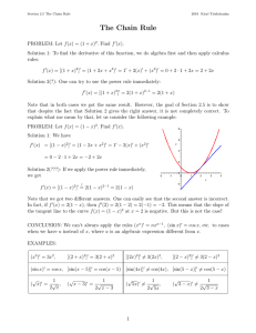 The Chain Rule