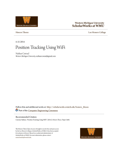 Position Tracking Using WiFi - ScholarWorks at WMU