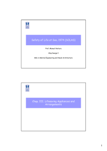 Safety of Life at Sea, 1974 (SOLAS) Chap. III. Lifesaving Appliances