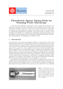 Piezoelectric Quartz Tuning Forks for Scanning Probe