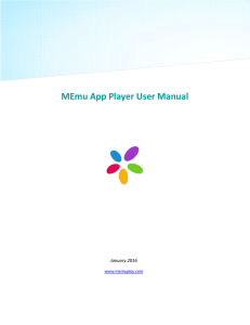 MEmu App Player User Manual