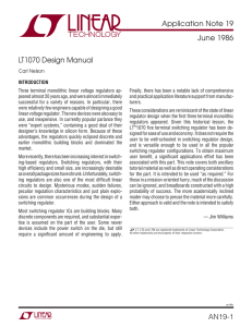 AN19 - LT1070 Design Manual