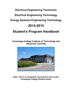 Electrical and Energy Systems Program Handbook 2014-2015