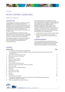 noise control guidelines