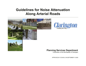 Guidelines for Noise Attenuation