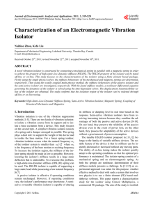 Characterization of an Electromagnetic Vibration Isolator