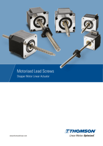 Motorized Lead Screws Brochure