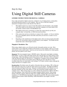 Using Digital Still Cameras