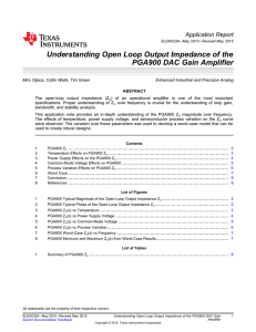 Understanding Open Loop Output Impedance of