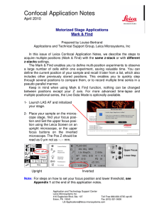 Confocal Application Notes