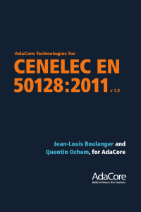 adacore technologies for cenelec en 50128:2011 version 1.0 jean