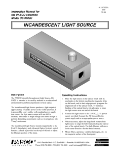 incandescent light source